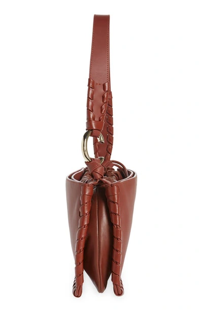 Shop Chloé Mate Leather Shoulder Bag In Sepia Brown