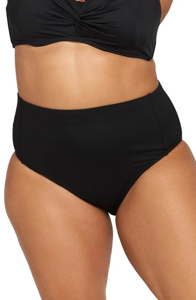 Shop Artesands Natare Chlorine Resistant Bikini Bottoms In Black