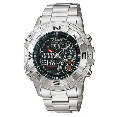 Pre-owned Casio Analog-digital Amw-705d-1av Watch Fishing