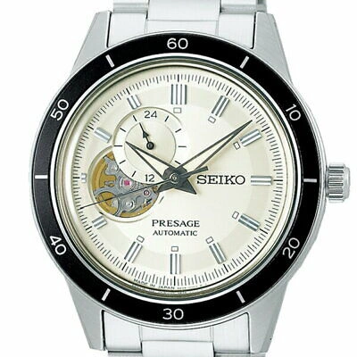Pre-owned Seiko Presage Style 60's Sary189 Men's Watch Automatic Open Heart Ivory 2021