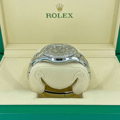 Pre-owned Rolex Yacht-master 37mm, Slate/rhodium Dial, Ref 268622 Unworn Complete 2023