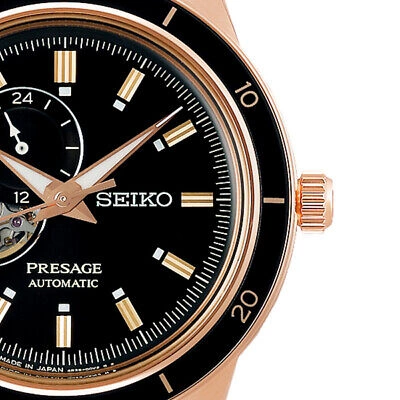 Pre-owned Seiko Presage Style 60's Sary192 Men's Watch Automatic Open Heart Brown 2021