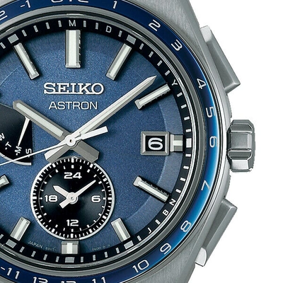 Pre-owned Seiko Astron Nexter Sbxy037 Men's Watch Solar World Time Blue Gray 2022