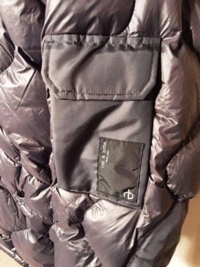 Pre-owned Rag & Bone Men's Phantom Down Hooded Shield Jacket Size L. Gray $695.