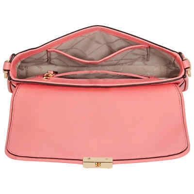 Pre-owned Michael Kors Tea Rose Small Bradshaw Shoulder Bag 30s1g2bl1l-644 In Pink