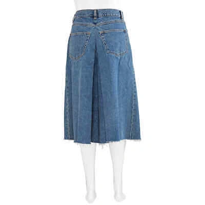 Pre-owned Maison Margiela Ladies High-waisted Denim Culottes In Multicolor