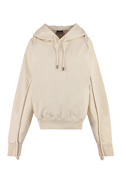 Shop Jacquemus Camargue Hooded Sweatshirt In Beige