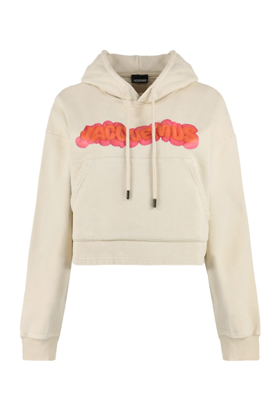 Shop Jacquemus Pate A Mode Hooded Sweatshirt In Beige