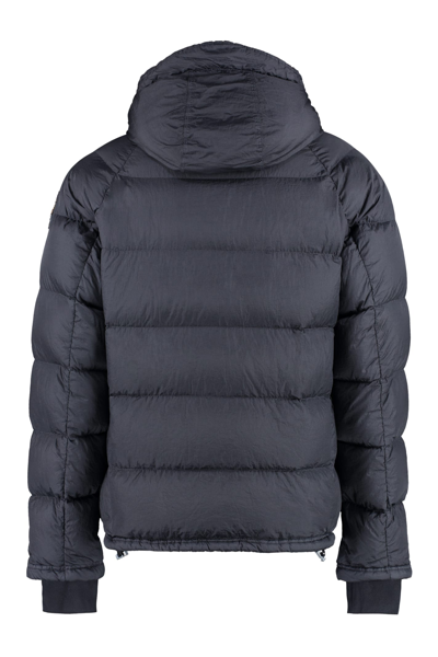 Shop Parajumpers Norton Hooded Nylon Down Jacket In Black