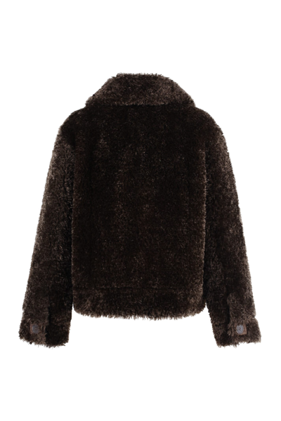 Shop Stand Studio Melina Faux-shearling Jacket In Brown