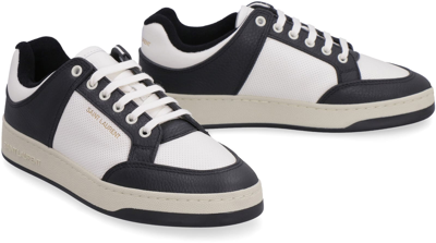 Shop Saint Laurent Sl/61 Leather Low-top Sneakers In Multicolor
