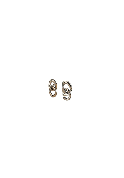 Shop Gcds Earrings Brass And Silver