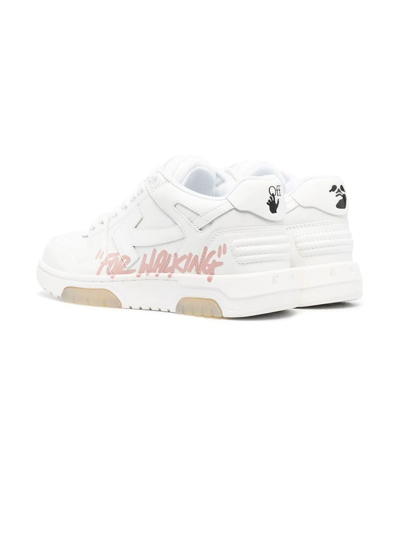 Shop Off-white White Out Of Office For Walking Sneakers In Bianco