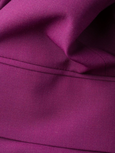 Off-white Fuchsia Pink Virgin Wool Blazer Dress In Viola