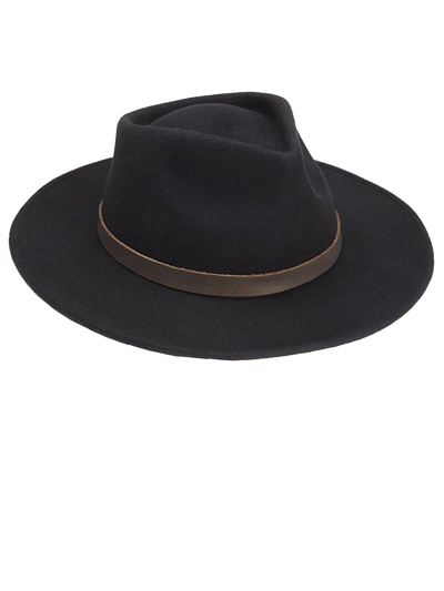 Shop Barbour Black Crushable Bushman Hat In Nero