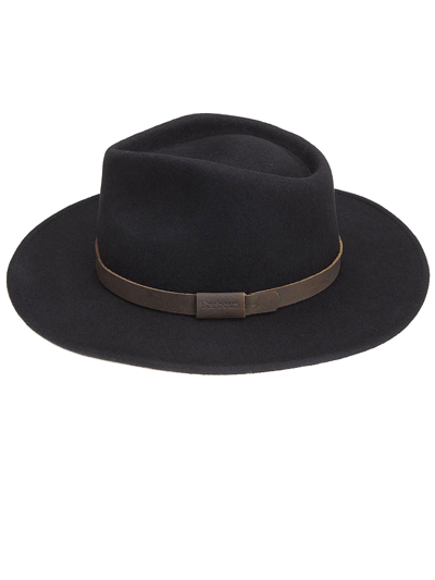 Shop Barbour Black Crushable Bushman Hat In Nero