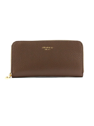 Shop Avenue 67 Brown Leather Wallet In Fango