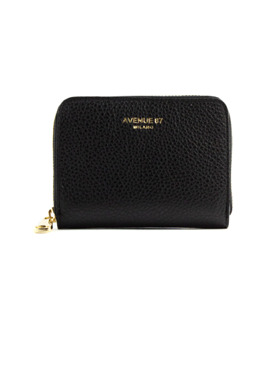 Shop Avenue 67 Black Soft Leather Wallet In Nero