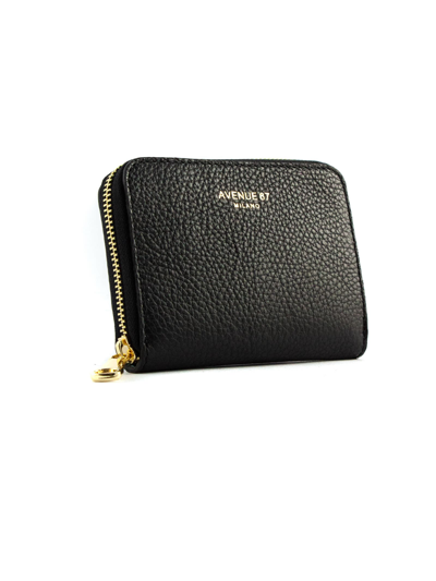 Shop Avenue 67 Black Soft Leather Wallet In Nero