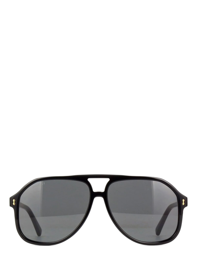 Shop Gucci Gg1042s Black Sunglasses