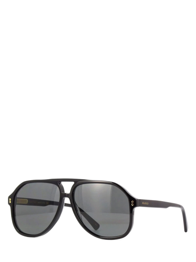 Shop Gucci Gg1042s Black Sunglasses