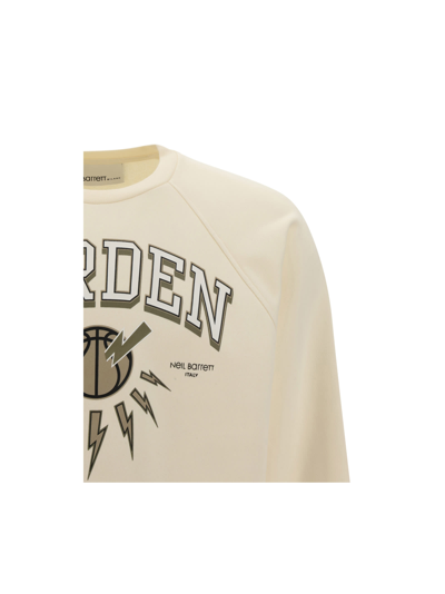 Shop Neil Barrett James Harden X  Sweatshirt In Cream/nat/bei