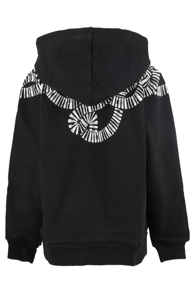 Shop Marcelo Burlon County Of Milan Hoodie In Nero Bianco