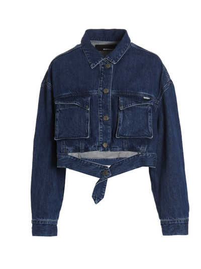 Shop Rotate Birger Christensen Senna Jacket In Blue