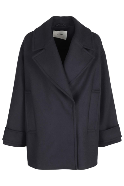 Shop Ivy & Oak Pea Coat In Navy