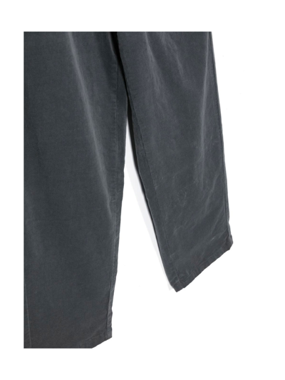 Shop Aspesi Trousers In Slate Grey