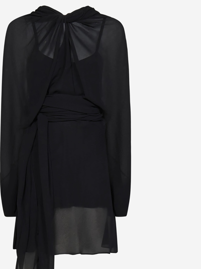 Shop Maison Margiela Mini Dress In Black