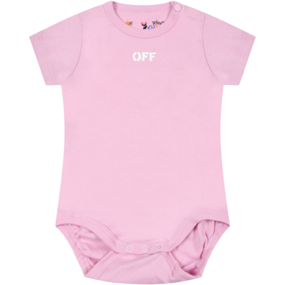 Shop Off-white Multicolor Set For Baby Girl With Logo