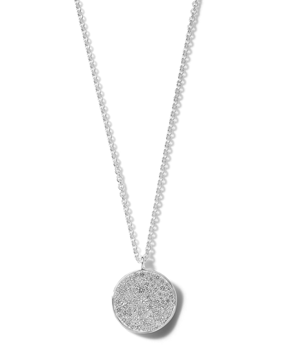 Shop Ippolita Medium Flower Pendant Necklace In Sterling Silver With Diamonds