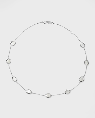 Shop Ippolita Short Confetti Necklace In Sterling Silver In Mother Of Pearl
