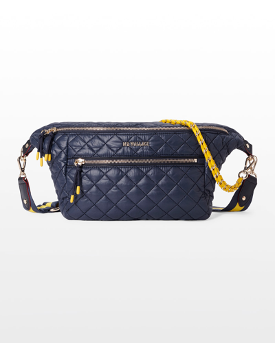 Shop Mz Wallace Crosby Quilted Sling Shoulder Bag In Dawn/sunflower