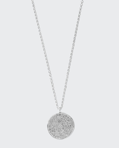 Shop Ippolita Medium Flower Pendant Necklace In Sterling Silver With Diamonds