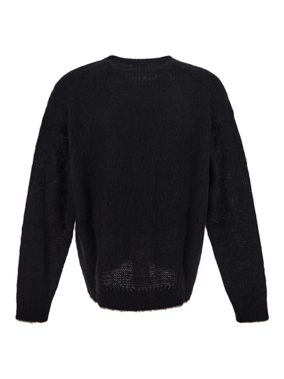 Shop Saint Laurent 90s  Sweater In Mohair In Black