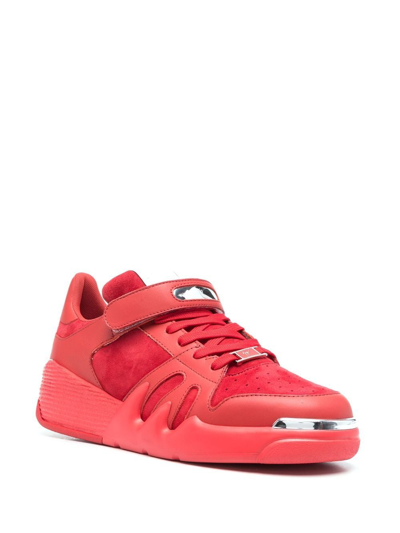 Shop Giuseppe Zanotti Talon Low-top Sneakers In Rot