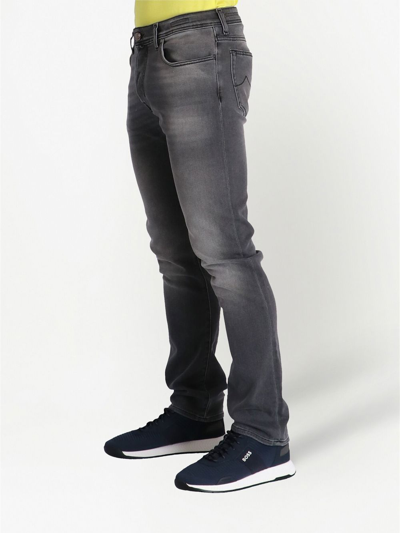 Shop Jacob Cohen Slim-cut Denim Jeans In Grau