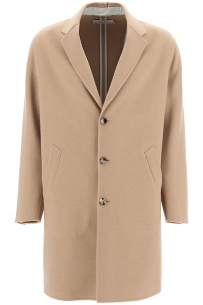 Shop Agnona Cashmere Coat In Beige