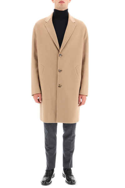 Shop Agnona Cashmere Coat In Beige