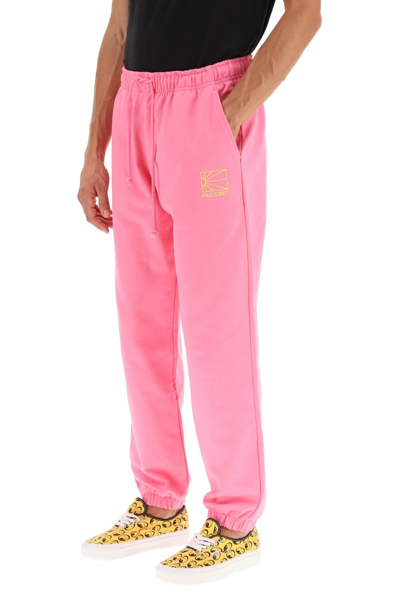 Shop Rassvet Logo Embroidery Jogger Pants In Pink