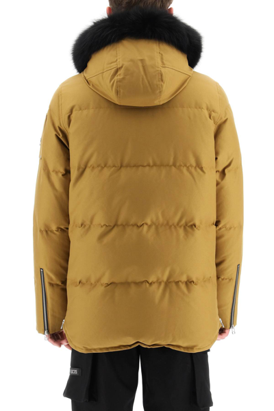 Shop Moose Knuckles 'original 3q Fur' Down Jacket In Multicolor