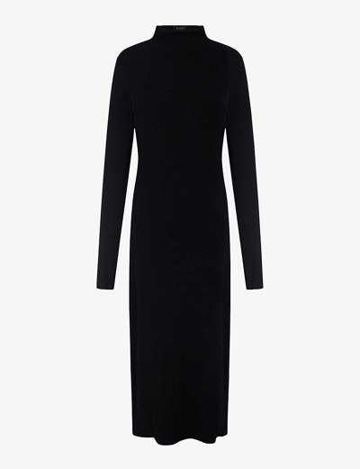 Aligne Gemma Cut-out Woven Maxi Dress In Black
