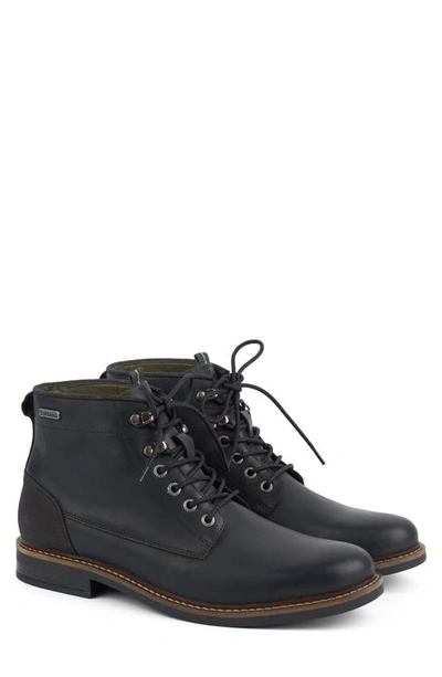 Barbour Deckham Plain Toe Boot In Black