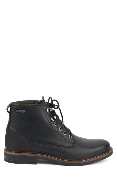 Barbour Deckham Plain Toe Boot In Black