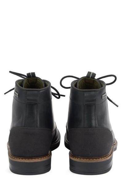 Barbour Deckham Plain Toe Boot In Black
