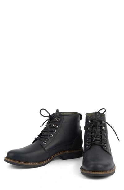 Barbour Deckham Plain Toe Boot In Black