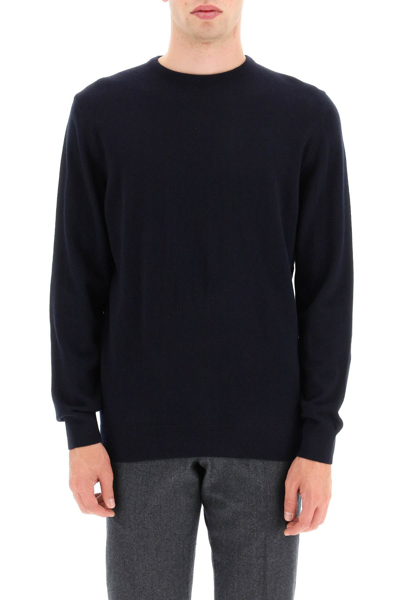 Shop Barbour 'harrow' Wool And Cashmere Sweater In Blue