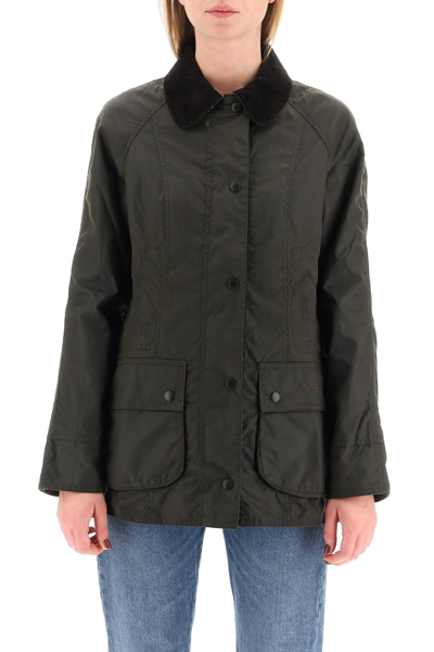 Shop Barbour 'beadnell' Wax Jacket In Multicolor